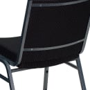 Flash Furniture XU-60153-BK-GG Stacking Chair w/ Black Dot Fabric Back & Seat - Steel Frame, Silver Vein thumbnail 8