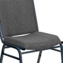 Flash Furniture XU-60153-GY-GG Stacking Chair w/ Gray Polyester Back & Seat - Steel Frame, Silver Vein thumbnail 7