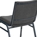 Flash Furniture XU-60153-GY-GG Stacking Chair w/ Gray Polyester Back & Seat - Steel Frame, Silver Vein thumbnail 8
