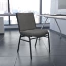 Flash Furniture XU-60153-GY-GG Stacking Chair w/ Gray Polyester Back & Seat - Steel Frame, Silver Vein thumbnail 9
