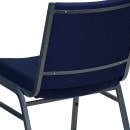 Flash Furniture XU-60153-NVY-GG Stacking Chair w/ Navy Blue Patterned Polyester Back & Seat - Steel Frame, Silver Vein thumbnail 8