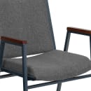 Flash Furniture XU-60154-GY-GG Stacking Chair w/ Gray Polyester Back & Seat - Steel Frame, Silver Vein thumbnail 7