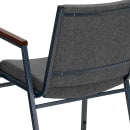 Flash Furniture XU-60154-GY-GG Stacking Chair w/ Gray Polyester Back & Seat - Steel Frame, Silver Vein thumbnail 8