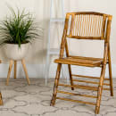 Flash Furniture X-62111-BAM-GG Folding Chair w/ Curved Back - Bamboo thumbnail 8