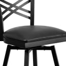 Flash Furniture XU-6F8B-XSWVL-BLKV-GG Bar Stool w/ Cross Back & Black Vinyl Seat, Black thumbnail 7