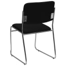 Flash Furniture XU-8700-CHR-B-30-GG Stacking Chair w/ Black Fabric Back & Seat - Steel Frame, Chrome thumbnail 6
