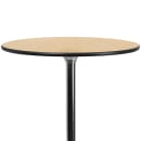 Flash Furniture XA-24-COTA-GG 24" Round Bar Height Table - Birchwood Top, Steel Base thumbnail 8