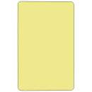 Flash Furniture XU-A3048-REC-YEL-T-P-CAS-GG Rectangular Mobile Activity Table - 48"L x 30"W, Laminate Top, Yellow thumbnail 3