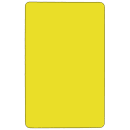 Flash Furniture XU-A3072-REC-YEL-H-P-CAS-GG Rectangular Mobile Activity Table - 72"L x 30"W, Laminate Top, Yellow thumbnail 3