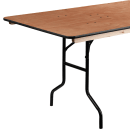 Flash Furniture XA-3696-P-GG Rectangular Folding Banquet Table w/ Hardwood Top - 96"W x 36"D x 30"H thumbnail 6