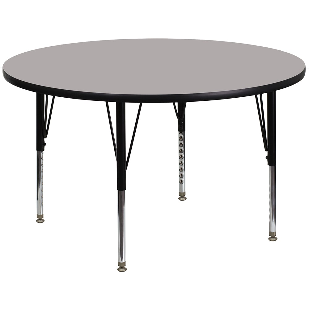 Flash Furniture XU-A42-RND-GY-H-P-GG 42" Round Activity Table - Laminate Top, Gray