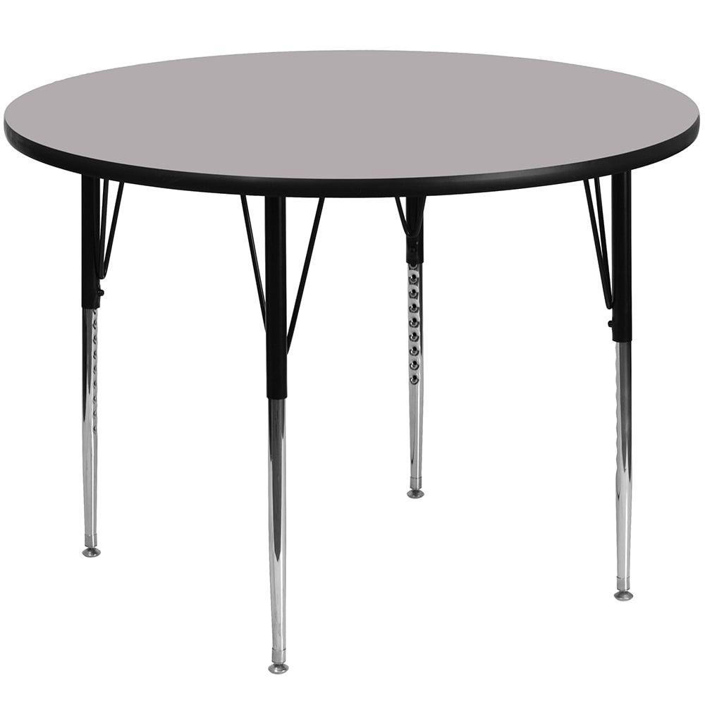 Flash Furniture XU-A42-RND-GY-T-A-GG 42" Round Activity Table - Laminate Top, Gray