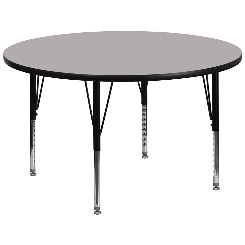 Flash Furniture XU-A42-RND-GY-T-P-GG 42" Round Activity Table - Laminate Top, Gray