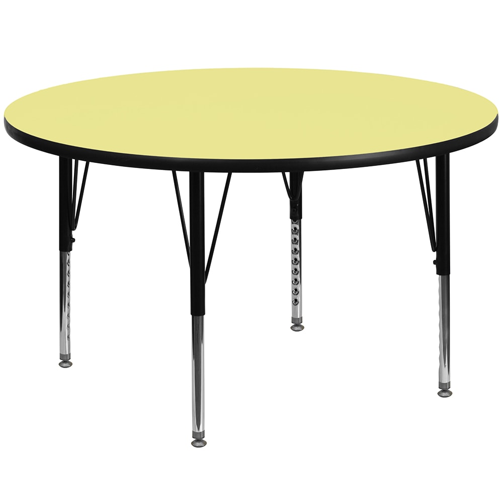 Flash Furniture XU-A42-RND-YEL-T-P-GG 42" Round Activity Table - Laminate Top, Yellow
