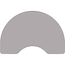 Flash Furniture XU-A4872-KIDNY-GY-T-A-GG Kidney Shaped Activity Table - 72"L x 48"W, Laminate Top, Gray thumbnail 2