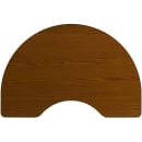 Flash Furniture XU-A4896-KIDNY-OAK-H-P-CAS-GG Kidney Shaped Mobile Activity Table - 96"L x 48"W, Laminate Top, Oak thumbnail 3