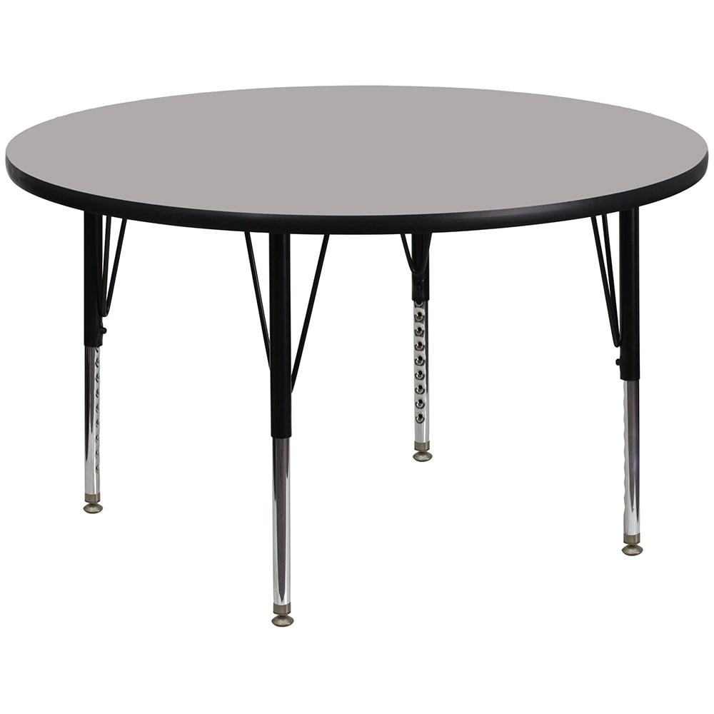 Flash Furniture XU-A48-RND-GY-H-P-GG 48" Round Activity Table - Laminate Top, Gray
