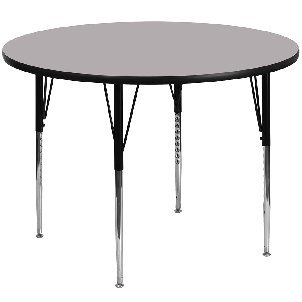 Flash Furniture XU-A48-RND-GY-T-A-GG 48" Round Activity Table - Laminate Top, Gray