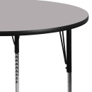 Flash Furniture XU-A48-RND-GY-T-A-GG 48" Round Activity Table - Laminate Top, Gray thumbnail 5