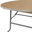Flash Furniture XA-60-BIRCH-M-GG 60" Round Folding Banquet Table w/ Birchwood Top, 30"H thumbnail 6