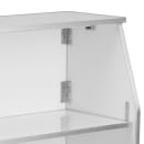 Flash Furniture XA-BAR-48-WH-GG 47 3/4" Folding Portable Bar - Removable Aluminum Top, White Laminate Front thumbnail 7