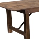 Flash Furniture XA-F-108X40-GG Rectangular Folding Farm Table w/ Antique Rustic Plank Top - 108"W x 40"D x 30"H thumbnail 6