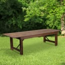Flash Furniture XA-F-108X40-GG Rectangular Folding Farm Table w/ Antique Rustic Plank Top - 108"W x 40"D x 30"H thumbnail 7