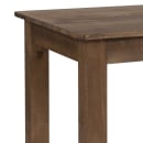 Flash Furniture XA-F-46X30-GG Rectangular Farm Dining Table - 46" x 30", Rustic Stained Solid Pine thumbnail 5