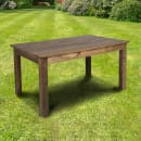 Flash Furniture XA-F-60X38-GG Rectangular Farm Dining Table - 60" x 38", Rustic Stained Solid Pine thumbnail 10