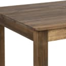 Flash Furniture XA-F-60X38-GG Rectangular Farm Dining Table - 60" x 38", Rustic Stained Solid Pine thumbnail 6
