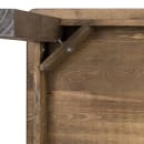 Flash Furniture XA-F-60X38-GG Rectangular Farm Dining Table - 60" x 38", Rustic Stained Solid Pine thumbnail 7