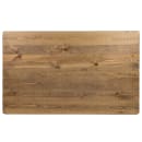 Flash Furniture XA-F-60X38-GG Rectangular Farm Dining Table - 60" x 38", Rustic Stained Solid Pine thumbnail 8
