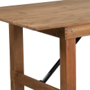 Flash Furniture XA-F-84X40-GG Rectangular Folding Farm Table w/ Antique Rustic Plank Top - 84"W x 40"D x 30"H thumbnail 7
