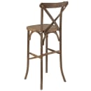 Flash Furniture XA-X-BAR-GO-GG Stacking Bar Stool w/ Cross Back & Wood Seat, Dark Antique thumbnail 4