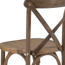 Flash Furniture XA-X-BAR-GO-GG Stacking Bar Stool w/ Cross Back & Wood Seat, Dark Antique thumbnail 7