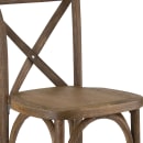 Flash Furniture XA-X-BAR-GO-GG Stacking Bar Stool w/ Cross Back & Wood Seat, Dark Antique thumbnail 8