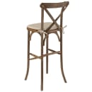 Flash Furniture XA-X-BAR-GO-BC-GG Stacking Bar Stool w/ Cross Back & Burlap Seat, Dark Antique thumbnail 3