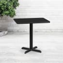 Flash Furniture XU-BLKTB-2430-T2222-GG Rectangular Dining Height Table w/ Black Laminate Top - 30"W x 24"D, Cast Iron Base thumbnail 3