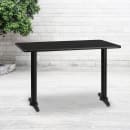 Flash Furniture XU-BLKTB-3048-T0522-GG Rectangular Dining Height Table w/ Black Laminate Top - 48"W x 30"D, Cast Iron Base thumbnail 3