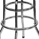 Flash Furniture XU-D-100-GG Backless Swivel Bar Stool w/ Black Vinyl Seat, Chrome thumbnail 5