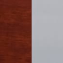 Flash Furniture XU-DG-60401-MAHW-GG Restaurant Chair w/ Slat Back & Mahogany Wood Seat - Steel Frame, Silver thumbnail 6