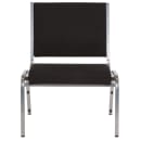 Flash Furniture XU-DG-60442-660-1-BK-GG Stacking Bariatric Chair w/ Black Fabric Back & Seat - Steel Frame, Silver Vein thumbnail 4