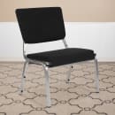 Flash Furniture XU-DG-60442-660-2-BK-GG Stacking Bariatric Chair w/ Black Fabric Back & Seat - Steel Frame, Silver Vein thumbnail 5