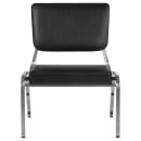 Flash Furniture XU-DG-60442-660-2-BV-GG Stacking Bariatric Chair w/ Black Vinyl Back & Seat - Steel Frame, Silver Vein thumbnail 5