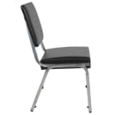 Flash Furniture XU-DG-60442-660-2-BV-GG Stacking Bariatric Chair w/ Black Vinyl Back & Seat - Steel Frame, Silver Vein thumbnail 6