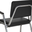 Flash Furniture XU-DG-60443-670-2-BV-GG Stacking Bariatric Arm Chair w/ Black Vinyl Back & Seat - Steel Frame, Silver Vein thumbnail 8