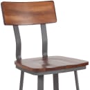 Flash Furniture XU-DG-60582B-GG Bar Stool w/ Walnut Wood Back & Wood Seat, Gray thumbnail 7