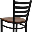 Flash Furniture XU-DG697BLAD-BAR-CHYW-GG Bar Stool w/ Ladder Back & Cherry Wood Seat, Black thumbnail 8