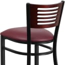 Flash Furniture XU-DG-6H1B-MAH-BAR-BURV-GG Bar Stool w/ Mahogany Wood Back & Burgundy Vinyl Seat, Black thumbnail 7