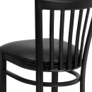 Flash Furniture XU-DG6R8BSCH-BAR-BLKV-GG Bar Stool w/ Metal Schoolhouse Back & Black Vinyl Seat, Black thumbnail 8